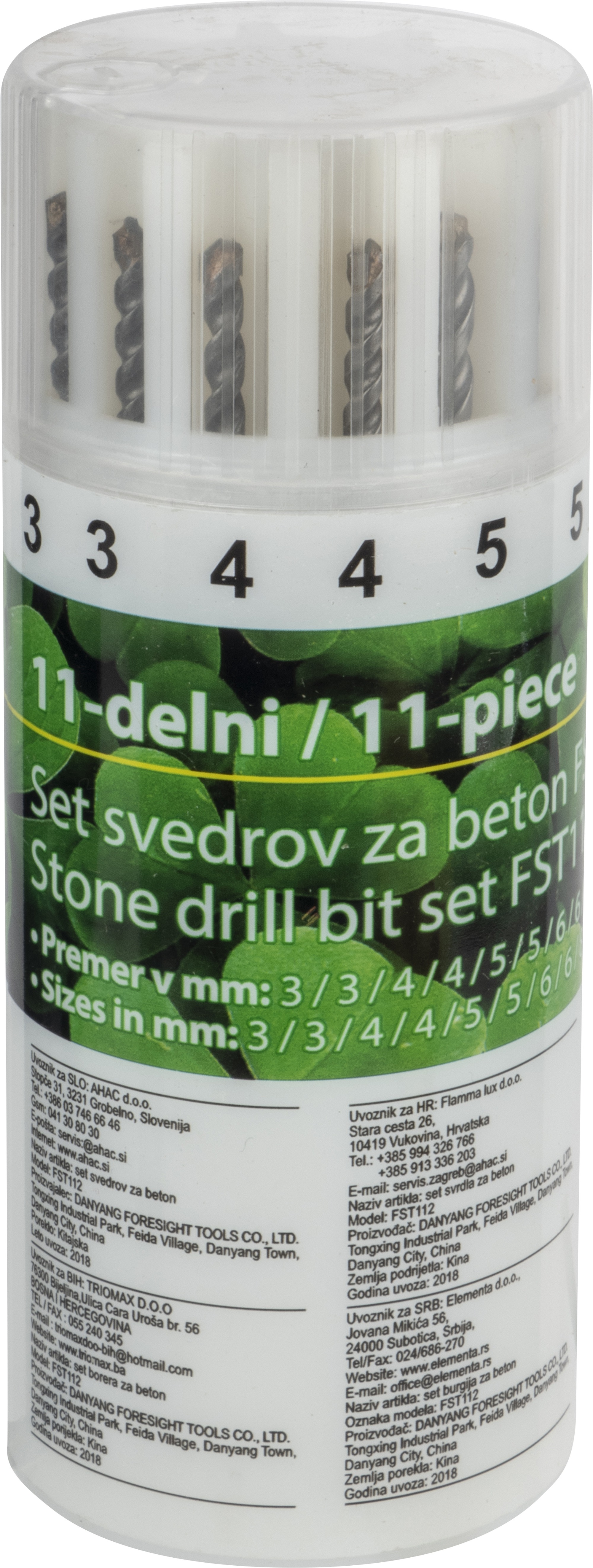 11-delni set set svedrov za beton FST112